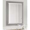 Alaterre Furniture 24" Beveled Bath Vanity Mirror, Gray AMIR0040